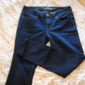 AEO dark blue jeggings
